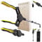 ANANOR 112 cm Pince Ramasse Objet pliable, pour Personnes à Mobilité Réduite, mâchoire large améliorée avec tête rotative à 360° et sacs de rangement, pince de préhension magnétique, pince à ordures