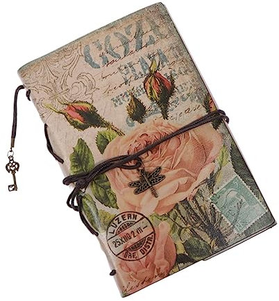 Pu Leder Vintage und 90 Seiten mit Spiralbindung Notizbuch