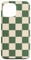iPhone 13 Pro Max Green and Cream Classic Checkered Big Vintage Checkerboard Case