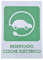 FERRETELIX® Señal de Reserva de Estacionamiento para Coche Eléctrico, 40 cm x 30 cm, 1 mm de Espesor