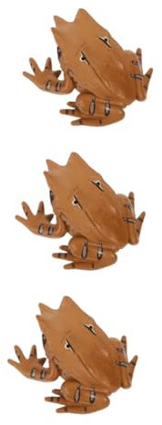 HEMOTON 3 Stück Froschmodell Frösche Modelldekoration Frösche Dekorationen Frösche Modellierung Statuen Kleine Frösche Kleine Frösche Modell Frösche Spielzeug Frösche Ornament