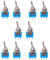 HeyNana 10 interruttori a levetta 3 pin 2 posizioni ON-OFF DPDT interruttore di blocco per una gamma di applicazioni di montaggio a pannello. MTS-102