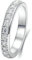 Stfery Trauring Weißgold 585 Ring für Damen 0.03ct Rund Natürlicher Diamant Ehering Damen