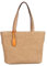 Gabor bags Eleanor Damen Shopper Umhängetasche Reißverschluss Groß Beige