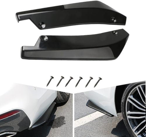 DAYKET 2 Stück Auto Heckstoßstange Splitter Lippe für Renault Megane 4 IV GT Sport Tourer, Heck Stoßstange Diffusor Splitter Spoiler Protector,A/Black