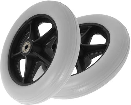 STOBOK 2stücke Ersatzräder Für Rollstühle Und Gehhilfen Vorderräder Wartungsfrei Einfache Installation Verbesserte Wendigkeit Langlebige Für Transportstühle Und Rollatoren