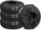 Tkxjry Lot De 2 Housses De Pneus, Housses De Protection De Roue, 105x46cm Housse De Pneu, Convient Aux Pneus De 13 À 18 Pouces, pour Un Transport Propre Et Un Stockage Sûr, Hydrofuge, Lavable, Noir