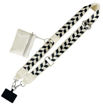Handykette Universal,Handyband Zum Umhängen Ohne Hülle,Handykette Mit Tasche,Handyketten,Handygurt,Mobiltelefon Geldbörse Reißverschlusstasche Mit Verstellbarem Telefongurt,Handyhülle Zum Umhängen