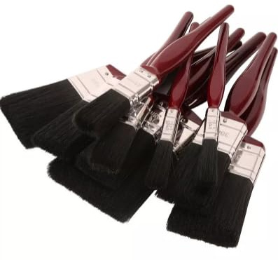 TRTO Set of 10 Paint Brushes – Painting & Decorating Tools with Durable Handles & Bristles for Home