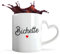Tasse Coeur Pas Cher Bichette | Mug avec anse en forme de Coeur | Idée Cadeau Petite Amie Copine Femme Parfaite Drôle Humour Original Anniversaire Amour Unique