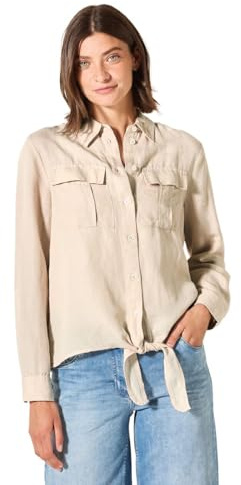 Cecil Damen Bluse mit Knoten am Saum