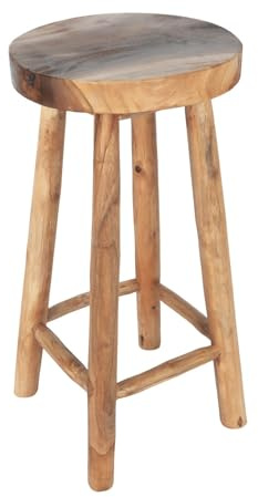 Barhocker Teakholz Holzhocker Tresenhocker Küchenhocker Kansas Massivholz