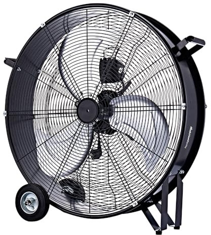 Dimensione Elettronica S.R.L. Ventilatore industriale 60CM 2460IND melchioni 3 velocità 110 Watt maniglia e ruote