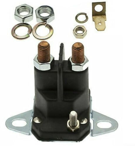 Jonikuper Starter-Magnetrelais für Rasenmäher Magnetschalter Startermagnet Ersatzteil für Ariens für Bolens für Murray für Snapper mit 1/4 Zoll Polen 3 Klemmen