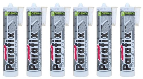 6x Remstaler ZEMENT REPARATURMÖRTEL | Reparaturdichtstoff | Zementgrau | Temperaturbeständig | Überstreichbar | 310ml