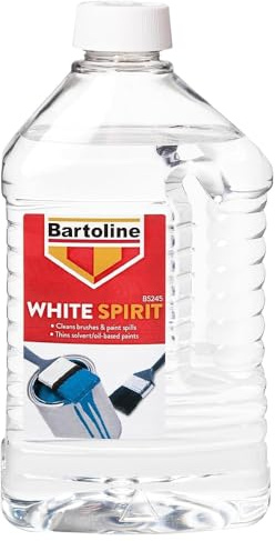 ZINNIAUK Bartoline White Spirit 2 litres Multi-Purpose Paint Solvent for Cleaning, Paint Thinning & General Household Use, Oil-Based Paint Cleaner, Stain Remover, Safe for Brushes & Tools