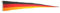Langwimpel Deutschland Fahne Flagge Wimpel NEU