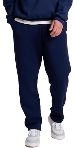 Russell Athletic Men's Dr-Power Fleece Open Bottom Pocket Pant, Navy, Medium