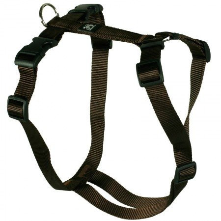 Feltmann Brustgeschirr Soft Nylonband, Uni Braun, 30-50cm, 15mm