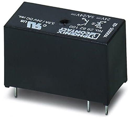PHOENIX CONTACT OPT-24DC/24DC/5 Steckbares Miniatur Solid State Relais, 1 Schließer, 24V DC Eingang, 3-33V DC/5A Ausgang, 10 Stück