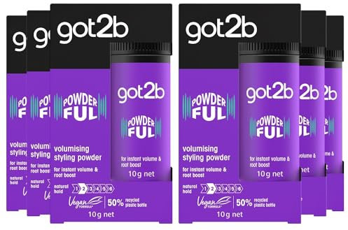 Schwarzkopf got2b POWDER'ful Volumising Styling Powder 10 g - Pack of 6 by Schwarzkopf