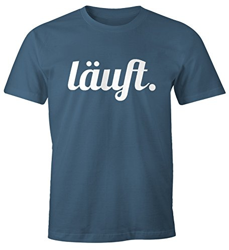 MoonWorks Cooles lustiges Herren T-Shirt - läuft - Fun-Shirt