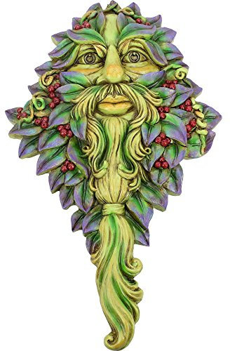Nemesis Now Winteruhr Wandschild 23 cm grün