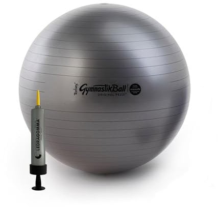 TONKEY ACTIVE LIFE - Fitnessball [42-53-65-75cm] mit Pumpe - Fitball für Yoga, Fitness, Physiotherapie, Rehabilitation und Schwangerschaftsübungen - Zubehör und Werkzeuge für Training zu Hause und