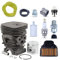 AUMEL Cylinder Kit for Husqvarna 455 460 Rancher, 47 mm Piston + Cylinder + Air Filter + Spark Plug + Fuel Line Chainsaw Accessories Chainsaw Replacement Parts 15 in 1