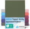 etérea Jersey Topper Spannbettlaken 140x200-160x200 cm Kaktus für 5-10 cm Steghöhe 100% Baumwolle - Oekotex Spannbetttuch Matratzen Bett Bezug - Bettlaken 140x200cm - 160x200cm Grün