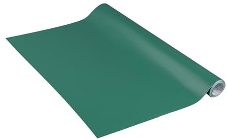 Venilia Klebefolie | Zederngrün | Uni Matt Dunkelgrün Tannengrün Zederngrün, 45cm x 2m | selbstklebende Möbel-Folie, Dekofolie, Tapete, Küchenfolie | PVC ohne Phthalate | Made in EU