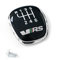 Skoda 5E0798117B Plakette RS Schaltknauf 6-Gang Schaltgetriebe Blende Clip chrom schwarz