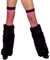 Zooma Damen Kunstpelz Beinwärmer, Stiefel Stulpen Manschetten Cover Topper Sexy Warm Kostüm Beinlinge, Warm und Bequem Beinstulpen (Schwarz, Einheitsgröße)