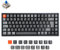 Keychron K2 Bluetooth Wireless Mechanische Tastatur Deutsches DE-ISO Layout 84 Tasten RGB LED Hintergrundbeleuchtung Aluminiumrahmen Gateron Blauer Schalter Gaming Tastatur für Mac Windows