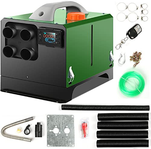 5kw diesel heater, portable diesel parking heater 12V/24V, diesel heater with Remote Control and LCD switch for RV Trucks Bus and Trailer(Size:12V)