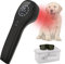 iKeener Haustier/Tierarzt Therapiegerät, Kalte Lasertherapie Lindert Gelenkschmerzen Tieren,Tragbares Rotlicht-Handtherapiegerät mit 650nm & 808nm Wellenlänge,für Pferde,Hunde,Katzen&Andere (Schwarz)