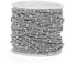Tissting 5 Meter 1.5mm Ketten Basteln Gliederkette, Kette Schmuck Edelstahl DIY Kopfbedeckungen Herstellung Layered Anhänger Perlen Armband Fußkettchen Halskette Kostüm Deko Kette Roll (Silber)