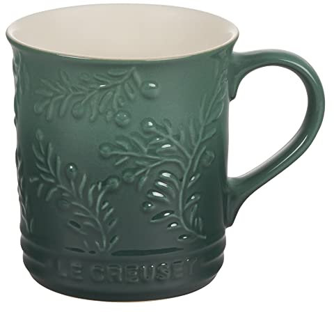 Le Creuset Taza de gres, colección Olive Branch, 14 onzas, alcachauta