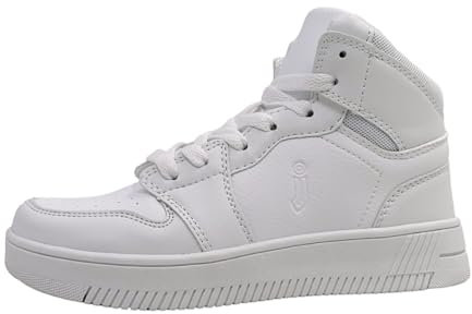 Jela Kinder Sneaker weiß Lederdeck Jungen Mädchen Schuhe SAM, Farbe:weiß, Größe:34 EU