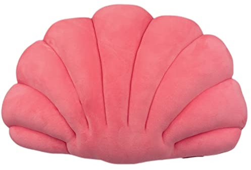 Fay Bless Muschel-Dekokissen für Couch, Outdoor-Muschel-Bettkissen, dekorativ für Terrassenmöbel, Meeresprinzessin (44 x 33 cm, Rosa)
