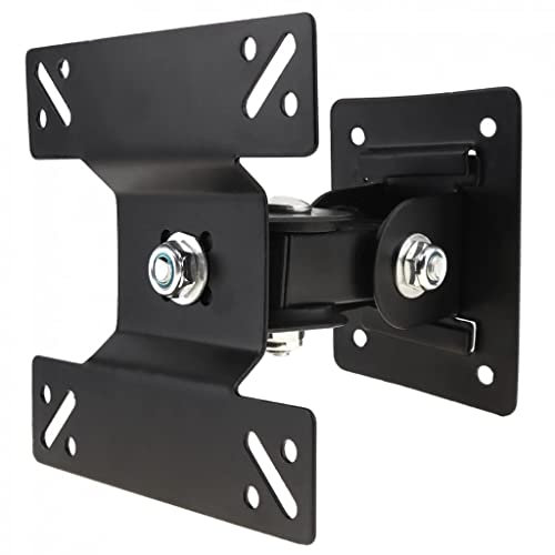Universal TV Stand, Universal Adjustable tv Wall Mount Bracket Flat Panel tv Frame Support 180 Degree Rotation with Small Wrench