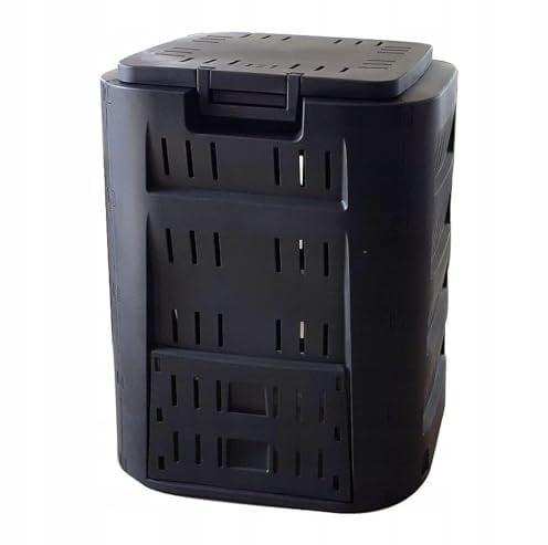 Prosperplast IKL220C-S411 Compogreen Komposteimer, 610 mm x 610 mm x 753 mm, Schwarz