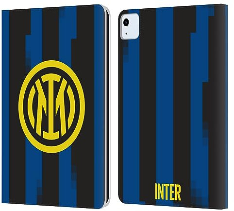 Head Case Designs Licenza Ufficiale Inter Milan Home Kit per Stemma 2023/24 Custodia Portafoglio in Pelle Compatibile con Apple iPad Air 11 2020/2022/2024/2025