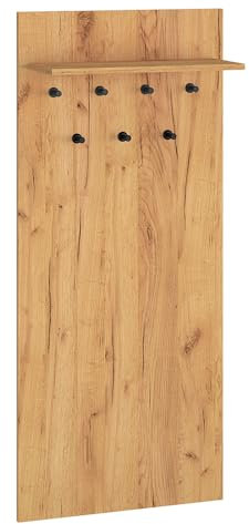 Lomadox Garderoben Flur Dielen Paneel Flurpaneel Garderobenpaneel in Gold Craft Eiche