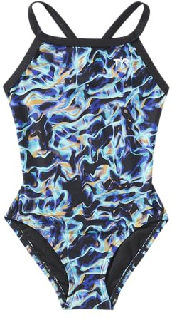 TYR Women's Durafast Elite Diamondfit Swimsuit One Piece, Blue/Synapse, 38