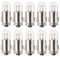 ShuoHui 10x BA7S Halogen 12V 1.2W GLÜHBIRNE MOTORRAD MOPED MOFA MOKICK INNENBELEUCHTUNG TRANSVAL GLÜHLAMPE 12V (12, Volt)