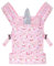 Lictin Puppentrage, Puppe Trage, Babytrage Puppe für Mädchen, Puppen Tragegurt Niedliches Rosa Einhorn, Puppen Babytrage mit Verstellbarem, Puppentragetuch für verschiedene Kindergrößen