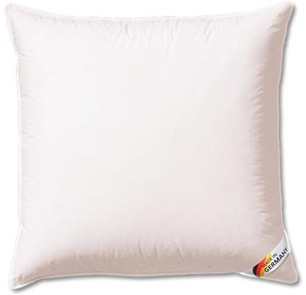 Künsemüller Finesse Kissen, Sensofill Soft Faser Kopfkissen mit Reißverschluss, 80x80 cm