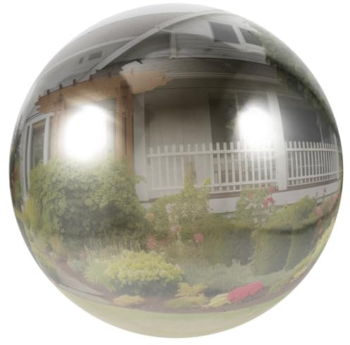 Sosoport Edelstahl-gartenkugeln Große Weihnachtskugeln Outdoor Reflektierender