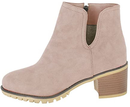 DKLOVIFU Stiefeletten Damen Mit Absatz Schuhe Damen Winter Plateau Stiefeletten Damen Stiefeletten Budapester Damen Stiefeletten Damen Leopard Stiefelette Gefüttert Damen Stiefeletten Damen Bordeaux